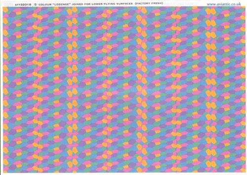 Aviattic ATT32018 1:32 5 colour 'lozenge' joined for lower flying surfaces (factory fresh)