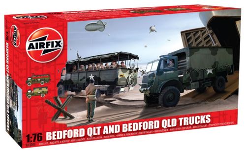 Airfix A03306 1:76 Bedford QL Trucks - QLT and QLD