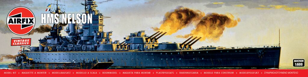 Airfix A04203V 1:600 HMS Nelson (Vintage Classics)