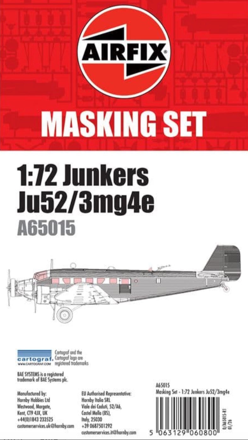 Airfix A65015 1:72 Junkers Ju-52/3mg4e Masking Set