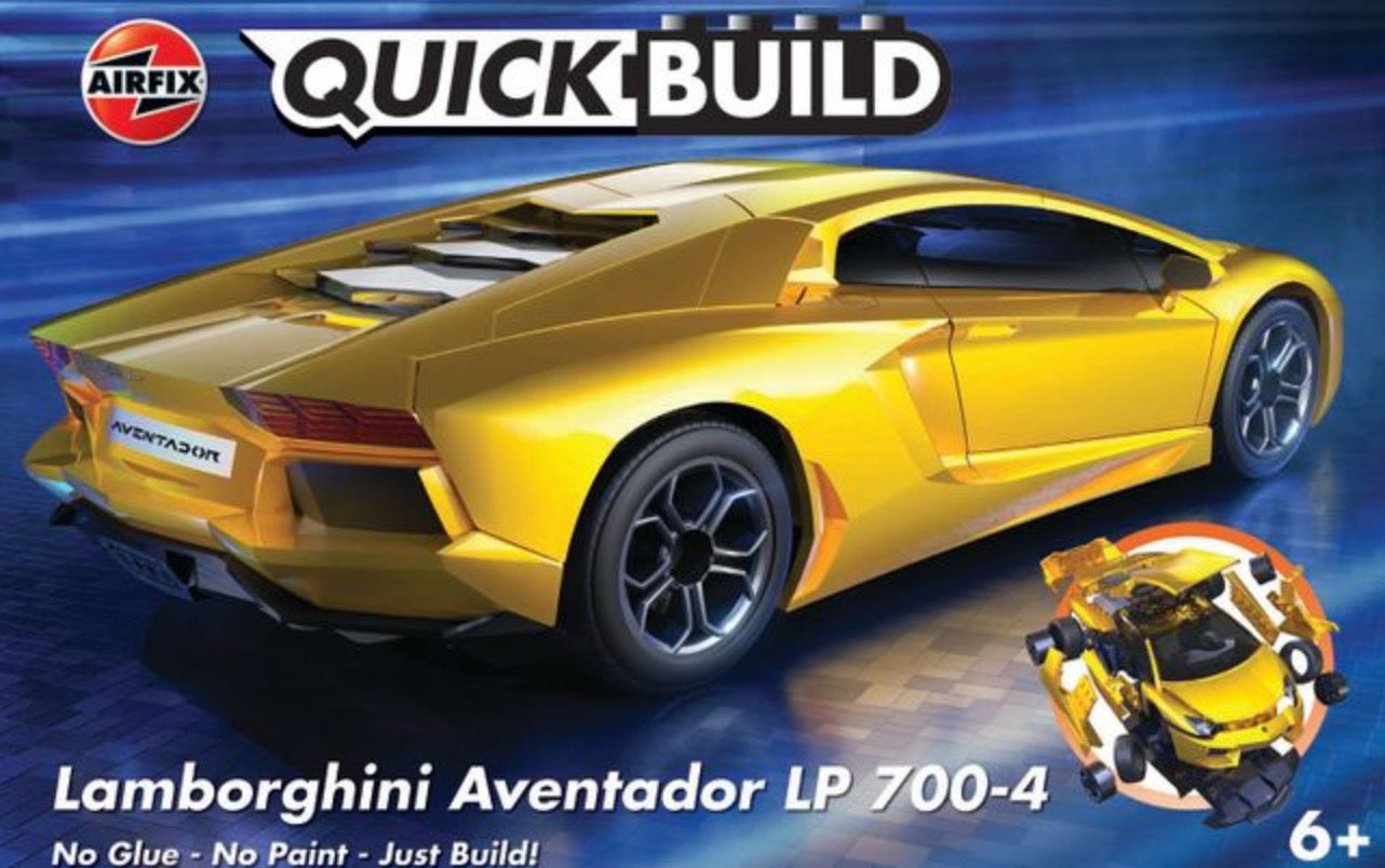Airfix J6026 Lamborghini Aventador LP 700-4 in Yellow QUICK BUILD