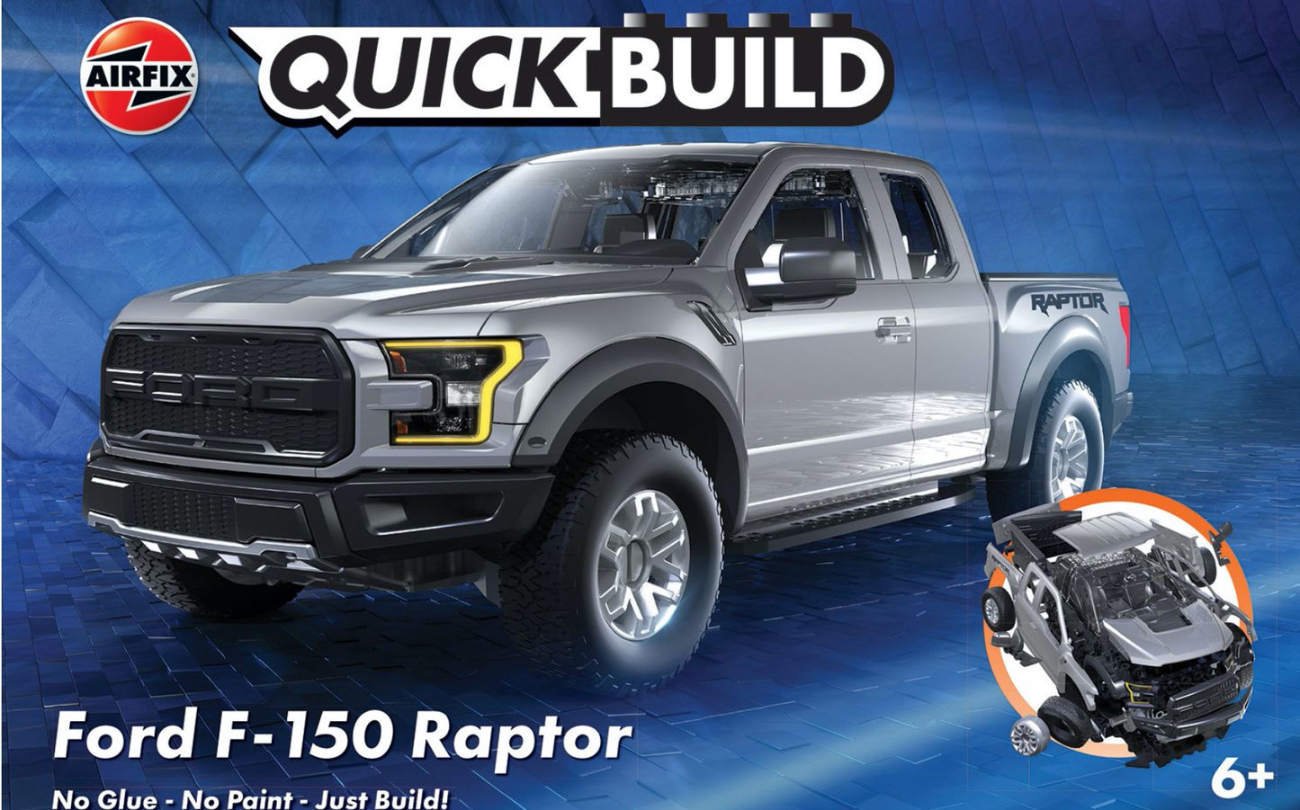 Airfix J6053 Ford F-150 Raptor Grey QUICK BUILD