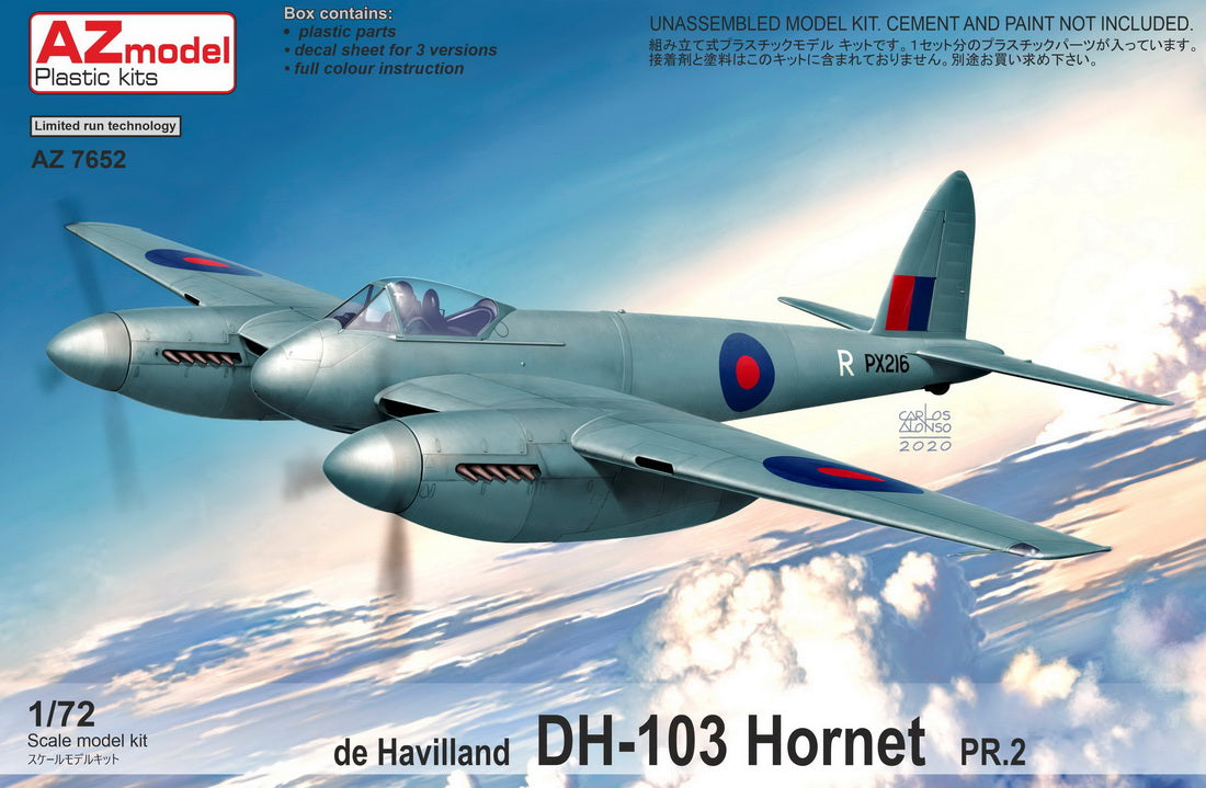 AZ Model AZ7652 1:72 de Havilland DH-103 Hornet PR Mk.2