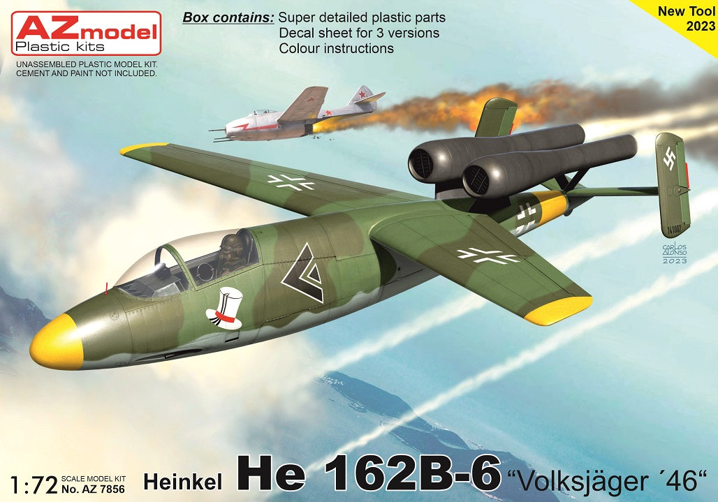 AZ Model AZ 7856 1:72 Heinkel He-162B-6 'Volksjäger 46'