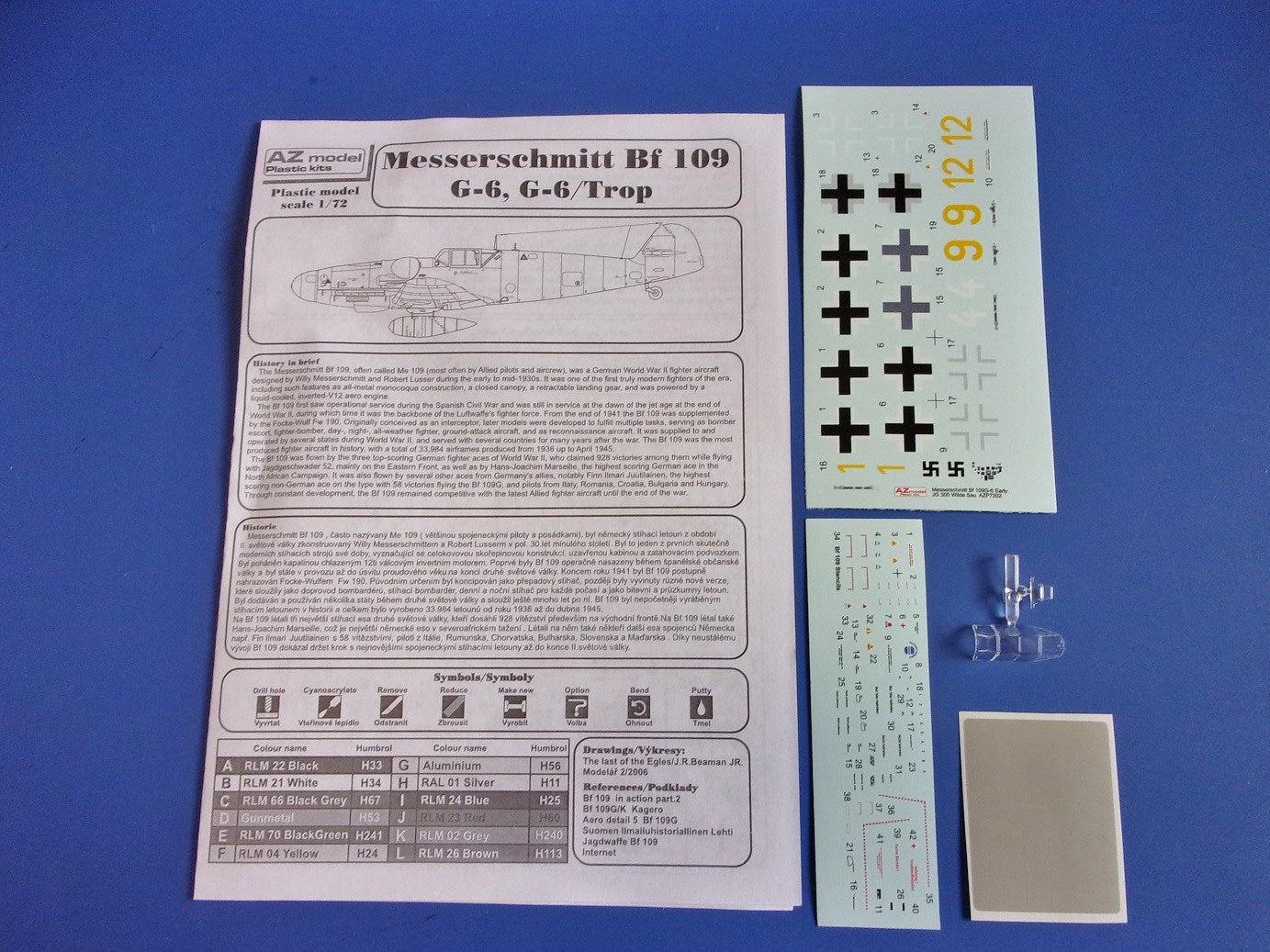 AZ Model AZP7202 1:72 Messerschmitt Bf-109 G-6 JG.300 (Premium Edition)
