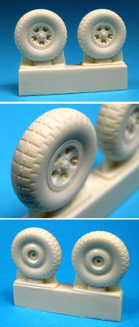Barracuda Studios BCR32009 1:32 Supermarine Spitfire Mk.V Z-Block 5-Slot Main Wheels