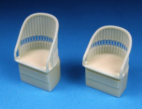 Barracuda Studios BCR32234 1:32 British WWI Wicker AGS Seats - No Belts