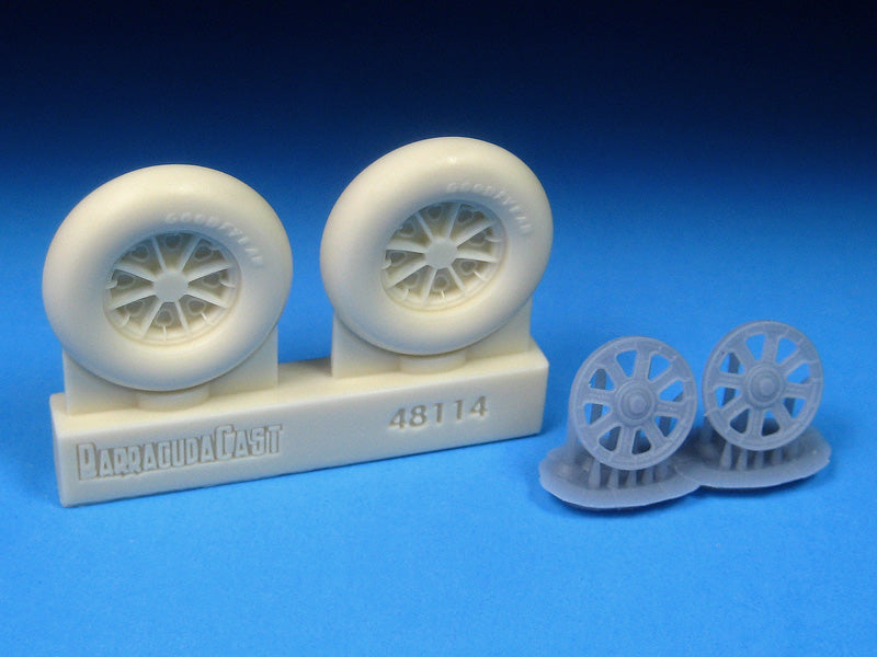 Barracuda Studios BCR48114 1:48 Vought F4U Corsair Smooth Tread Mainwheels