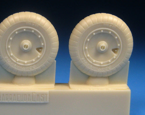 Barracuda Studios BCR48422 1:48 Focke-Wulf Fw 190A-6 through A-9, F, D Mainwheels w Ribbed Tire