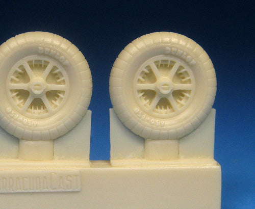 Barracuda Studios BCR48437 1:48 Messerschmitt Bf-109E/F Mainwheels with Ribbed Tires