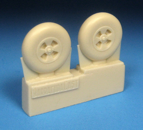 Barracuda Studios BCR72443 1:72 DH Hornet Mainwheels w/Smooth Tyres