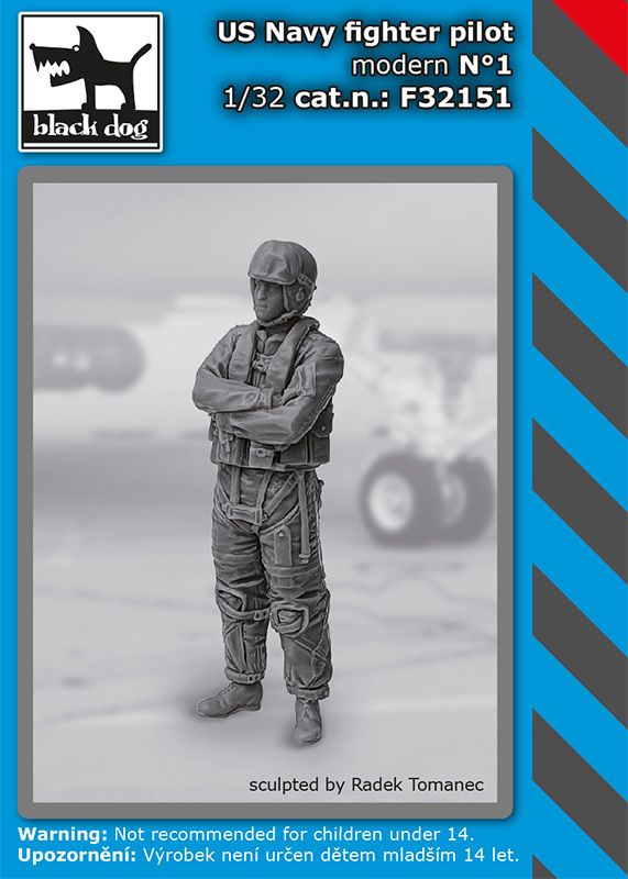 Blackdog F32151 1:32 US Navy fighter pilot modern N°1