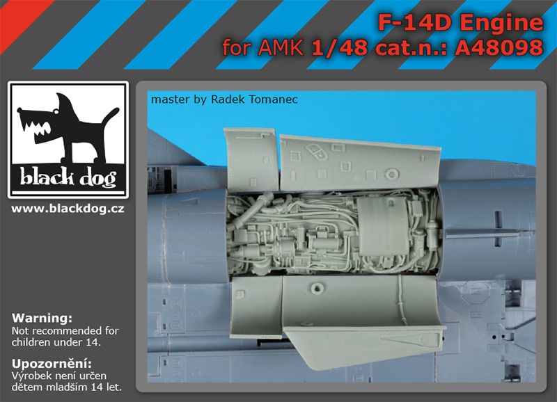 Blackdog A48098 1:48 Grumman F-14D Tomcat engine