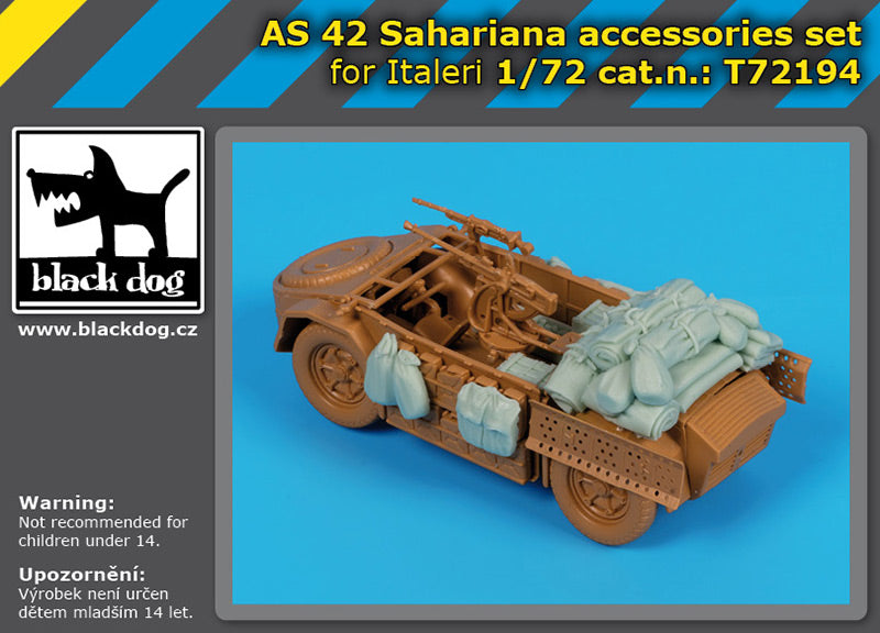 Blackdog T72194 1:72 AS-42 Sahariana accessories set