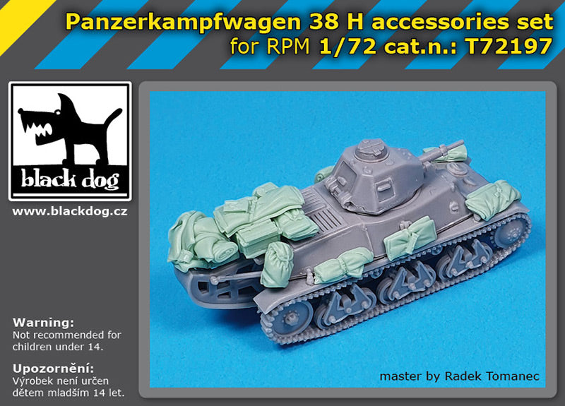 Blackdog T72197 1:72 Panzerkampfwagen 38 H accessories set f