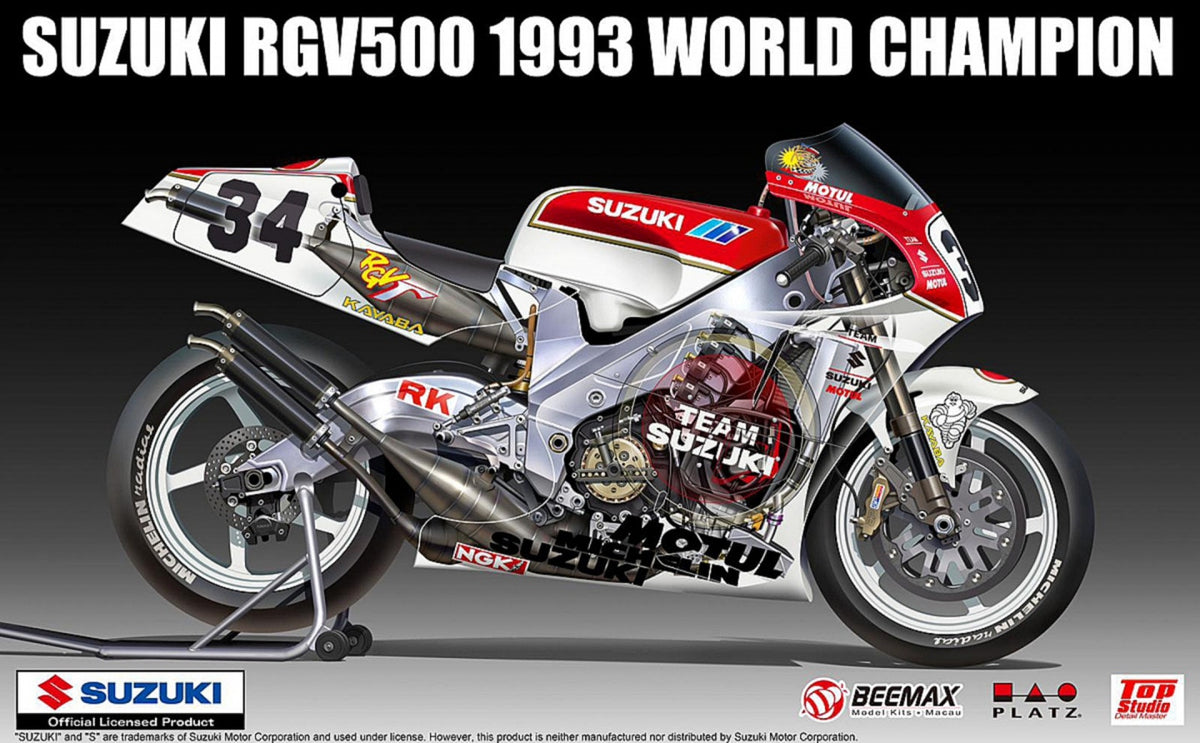 Beemax 13001 1:12 Suzuki RGV 500 1993 World champion Moto 500
