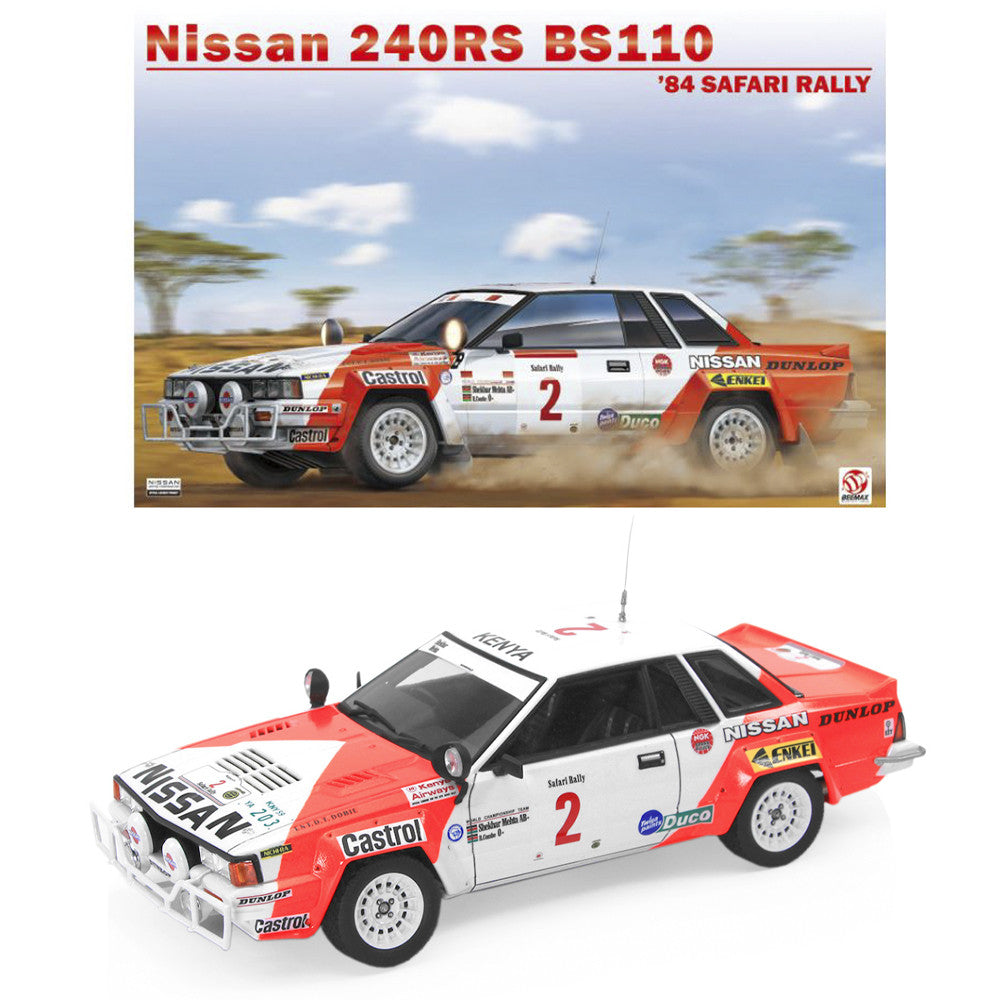 Beemax24041 1:24 Nissan 240 RS Rally Safari 1984