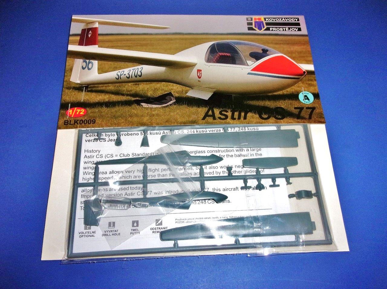 Kovozavody Prostejov BLK0009 1:72 Astir CS-77 new decals (Gliders)