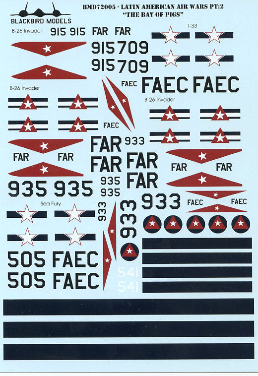 Blackbird Models D72005 1:72 Bay Of Pigs 1961