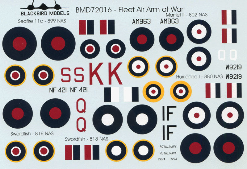 Blackbird Models D72016 1:72 Fleet Air Arm at War Part 1