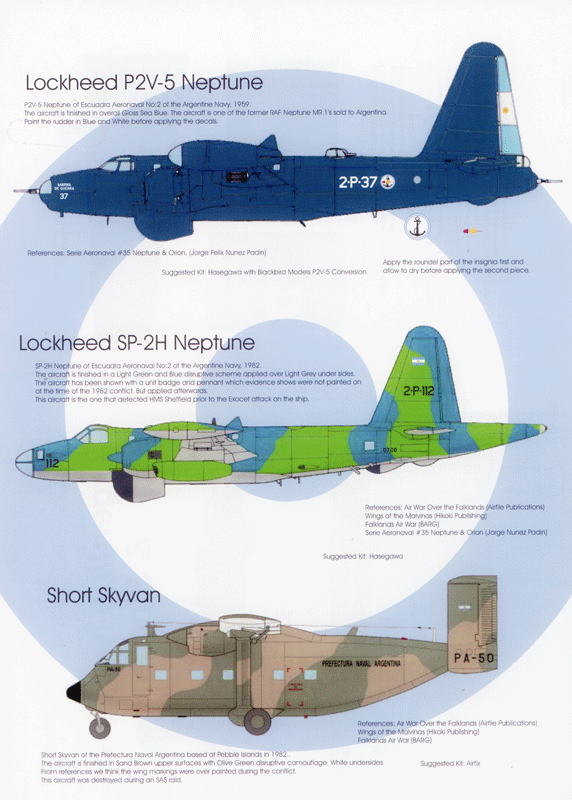 Blackbird Models D72048 1:72 Argentine Neptunes and Skyvan