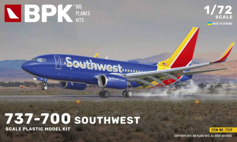 Big Planes Kits 7229 1:72 Boeing 737-700 Southwest
