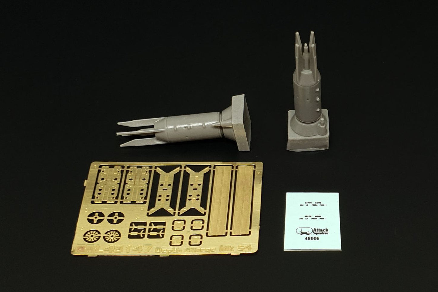 Brengun BRL48147 1:48 Mk54 Depth Charge (2pcs)