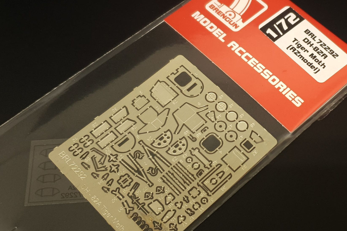 Brengun BRL72292 1:72 de Havilland DH-82A Tiger Moth photoetched parts