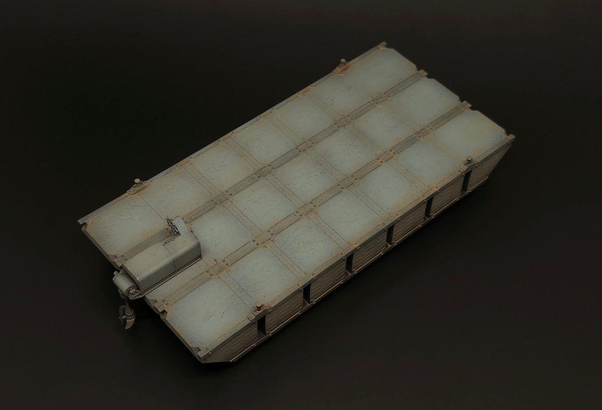 Brengun BRS144075 1:144 US Navy Seabees NL pontoon barge resin construction kit of US Navy pontoon barge