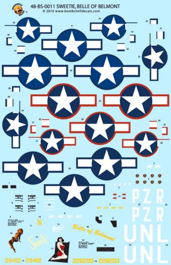 Bombshell 48-BS-011 1:48 Republic P-47D Thunderbolt 'Razorback'