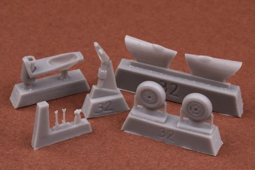 Attittude Aviation BUC-32017 1:32 Supermarine Spitfire Mk.II Retractable Tail Wheel Set
