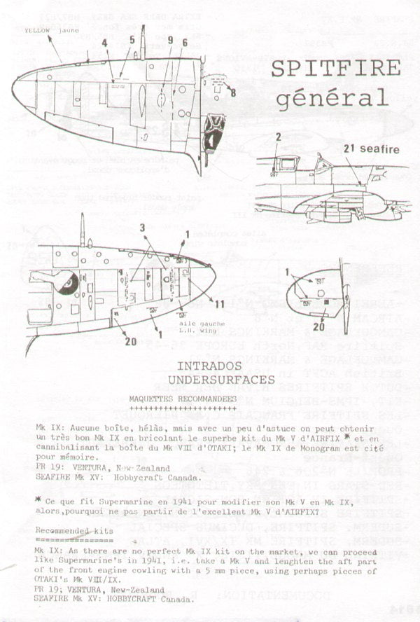 Colorado 48014 1:48 Exotic Supermarine Spitfire.