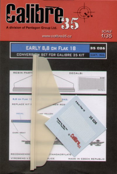 Calibre 35 35026 1:35 Early 8.8cm Flak 18 Conversion with Decals