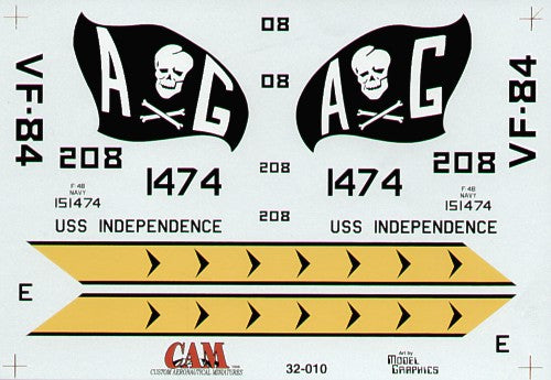 CAM 32010 1:32 McDonnell F-4B Phantom 151474 AG/208 USS Independence