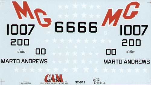 CAM 32011 1:32 McDonnell F-4B Phantom 151007 MG/6 VMFA-321 Hell's Angels (Part I)