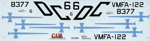 CAM 32029 1:32 McDonnell F-4B Phantom 158377 DC/6 VMFA-122 Crusaders