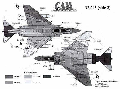 CAM 32043 1:32 McDonnell F-4S 155749 AA/110 VF-301 Ferris camouflage schemes 1983