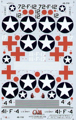 Cam Decals 48110 1:48 Grumman F4F-3A Wildcats 1941