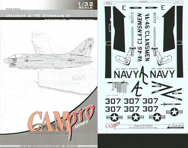 CAM PRO P32-004 1:32 LTV A-7E Corsair