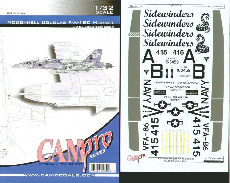 CAM PRO P32-009 1:32 McDonnell-Douglas F/A-18C Hornet