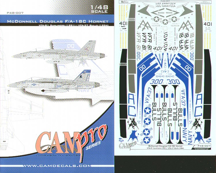 CAM PRO P48-007 1:48 McDonnell-Douglas F/A-18C Hornet