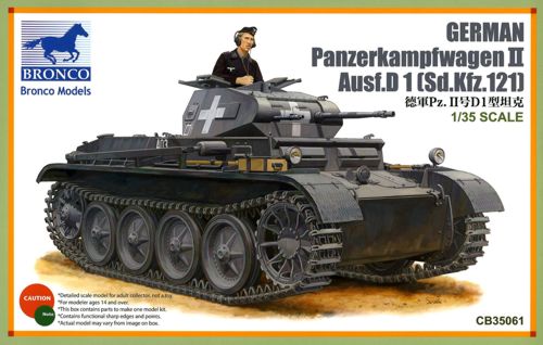 Bronco Models CB35061 1:35 German Panzerkampfwagen II Ausf.D 1 (Sd.Kfz.121)