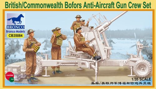 Bronco Models CB35084 1:35 British/Commonwealth Bofors Gun crew set