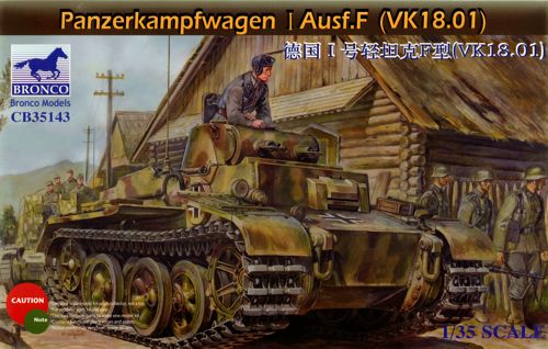 Bronco Models CB35143 1:35 Panzerkampfwagen I Ausf. F (VK18.01)