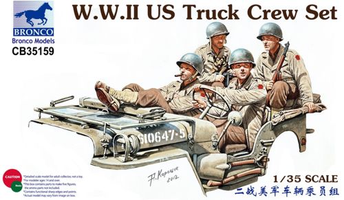 Bronco Models CB35159 1:35 WWII U.S. Truck Crew Set