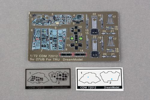 Dream Model CDM72012 1:72 Cockpit PE for Sukhoi Su-27UB