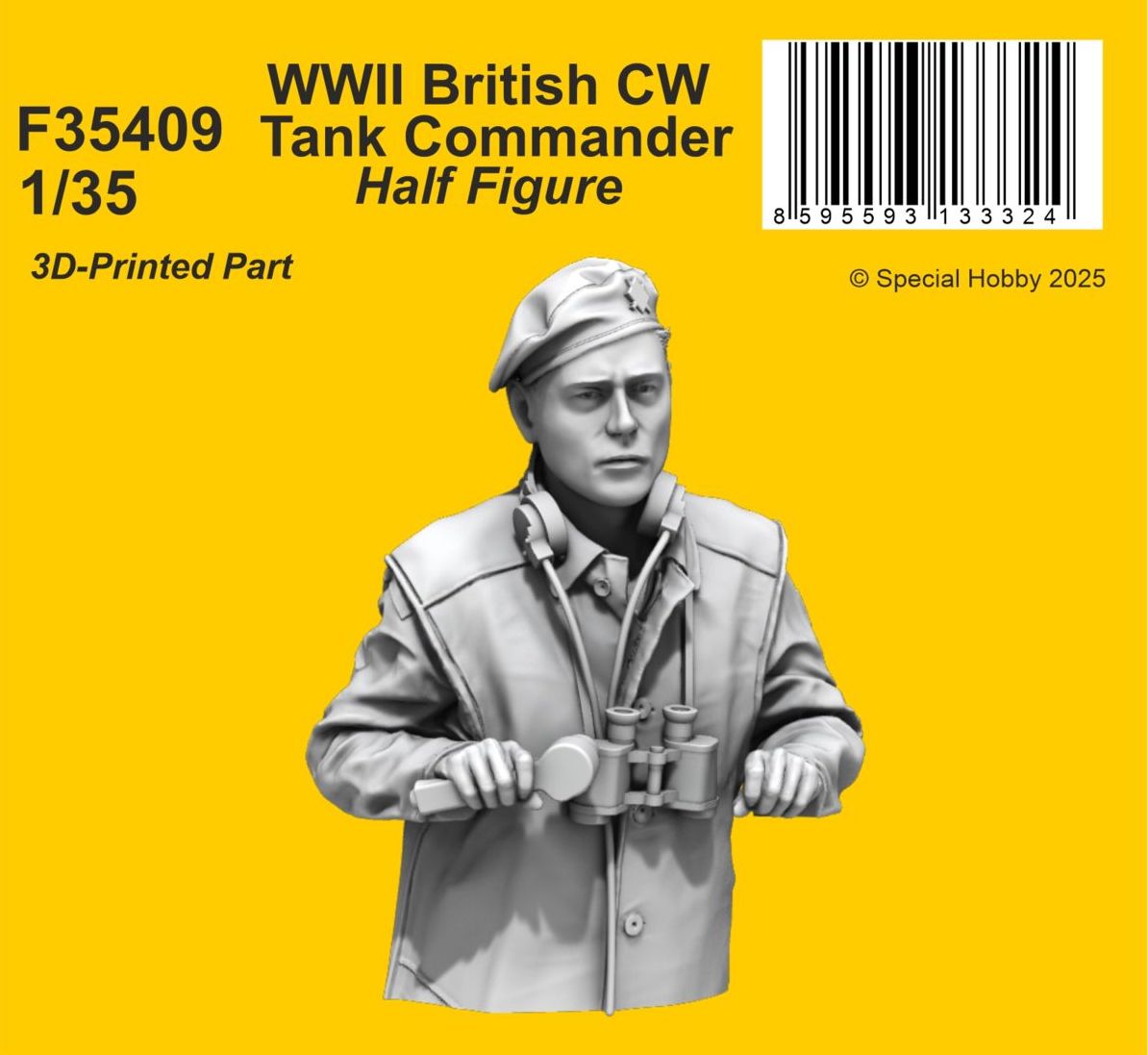 CMK/Czech Master Kits F35409 1:35 WWII British CW Tank Commander / Half Figure