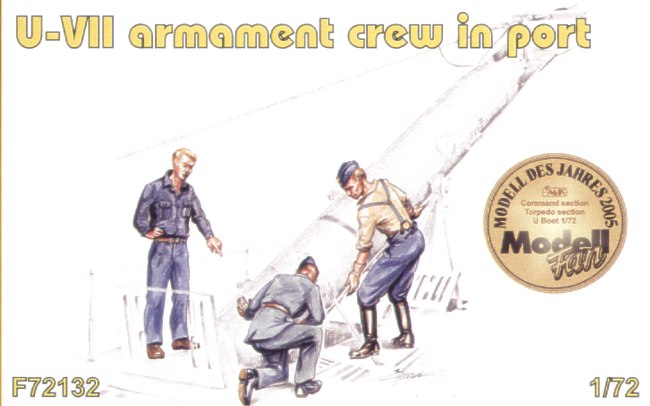 CMK/Czech Master Kits F72132 1:72 3 x Armament Crew In Port Loading in G7 Torpedo