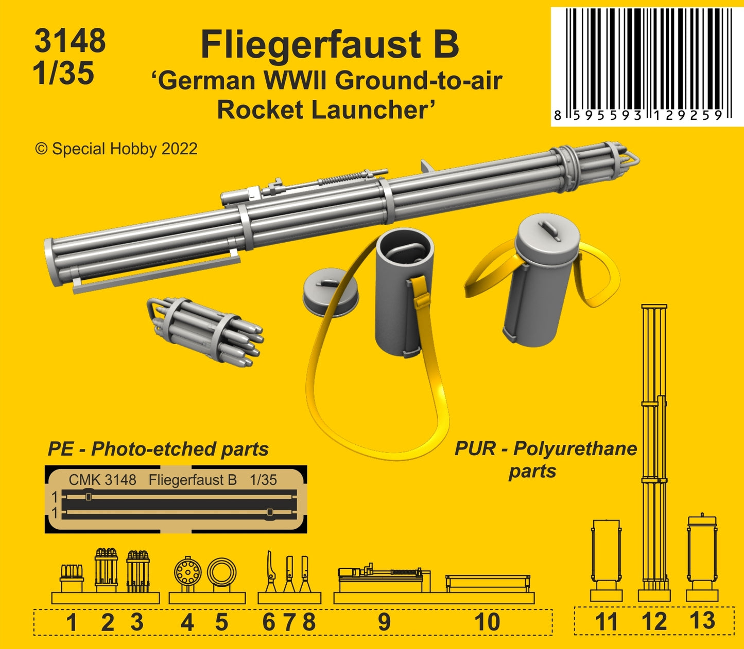 CMK 3148 1:35 Fliegerfaust B ‘German WWII Ground-to-Air Rocket LauncherÃÃ