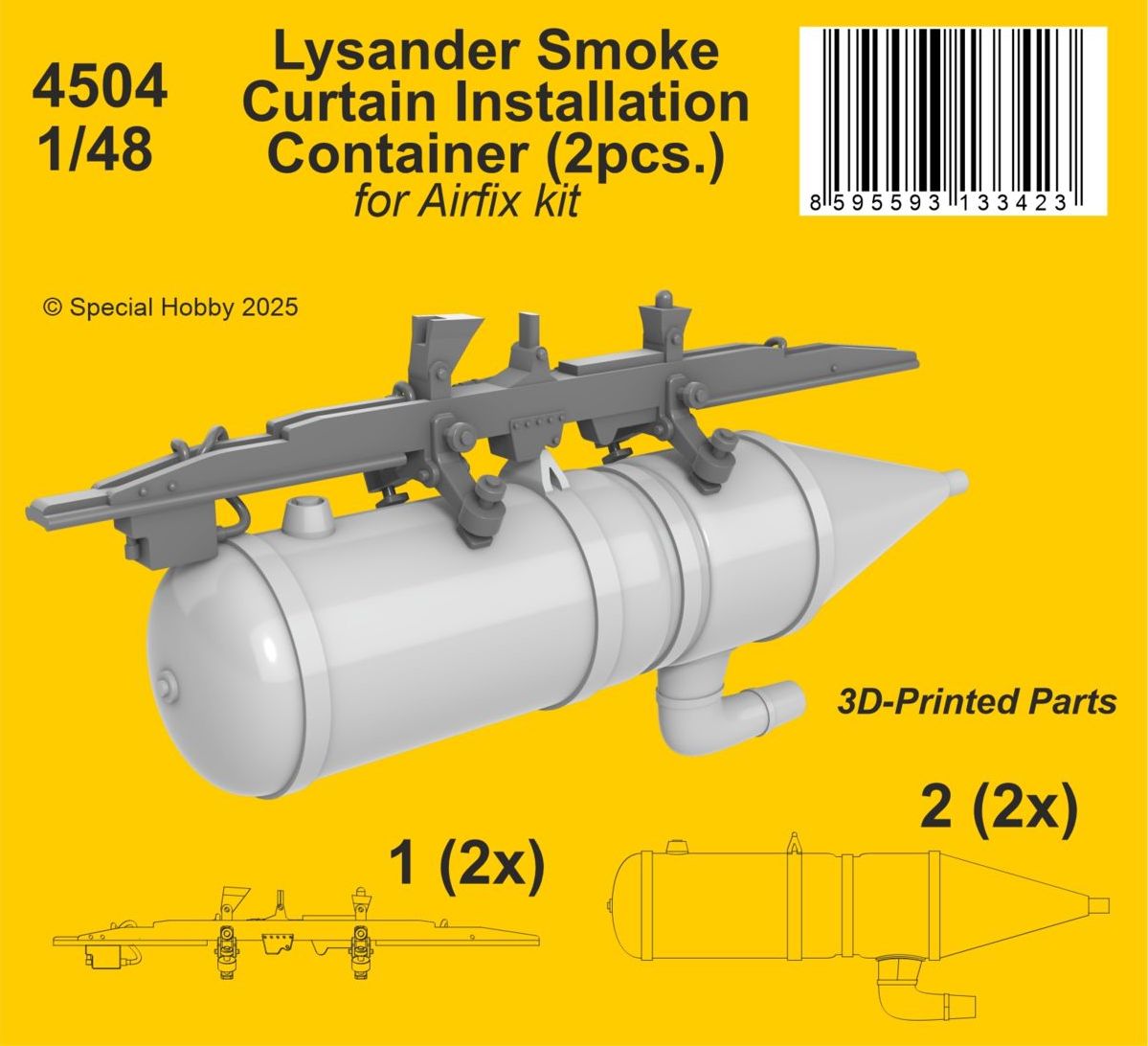 CMK/Czech Master Kits 4504 1:48 Westland Lysander Mk.I/III Smoke Curtain Installation Container